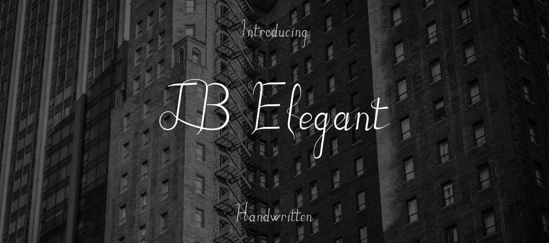 JB Elegant Font