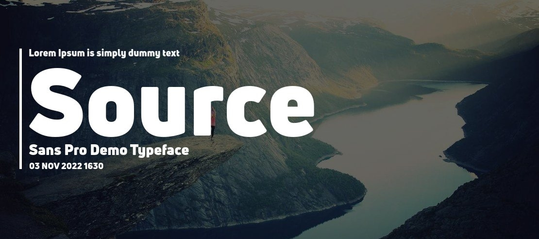 Source Sans Pro Demo Font