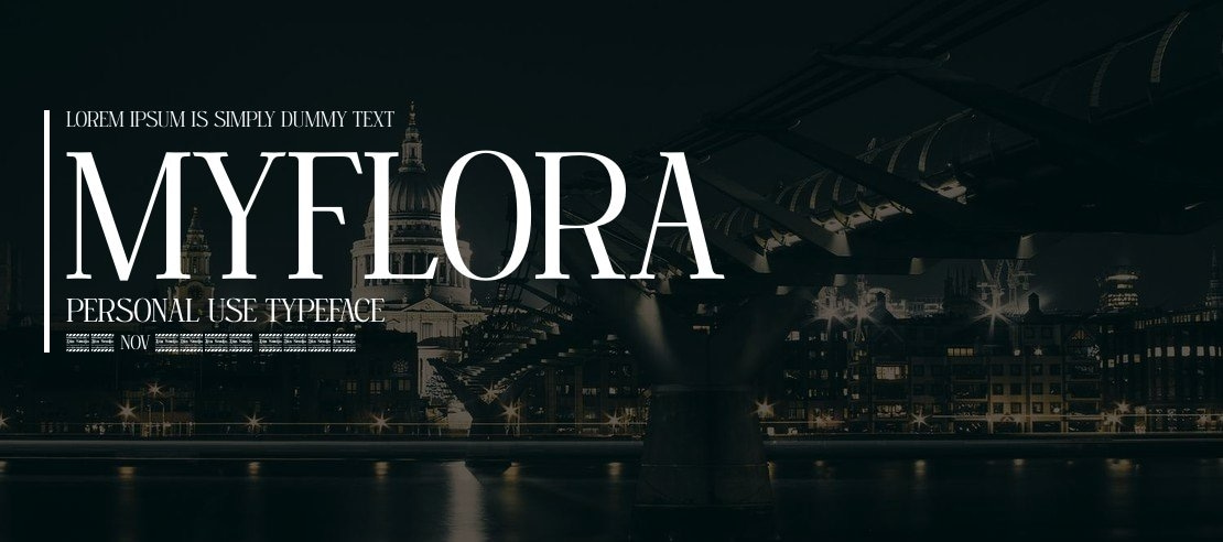 Myflora Personal Use Font