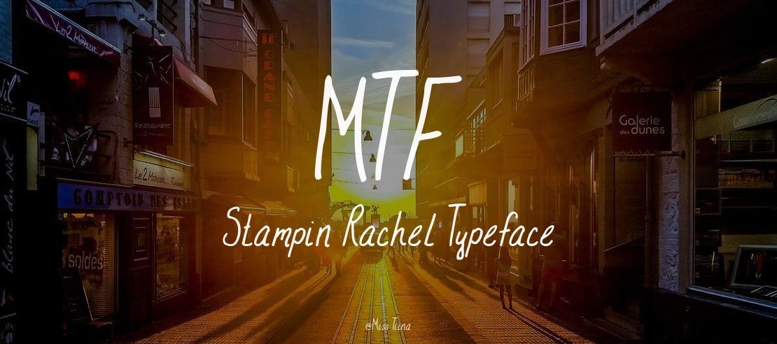 MTF Stampin Rachel Font