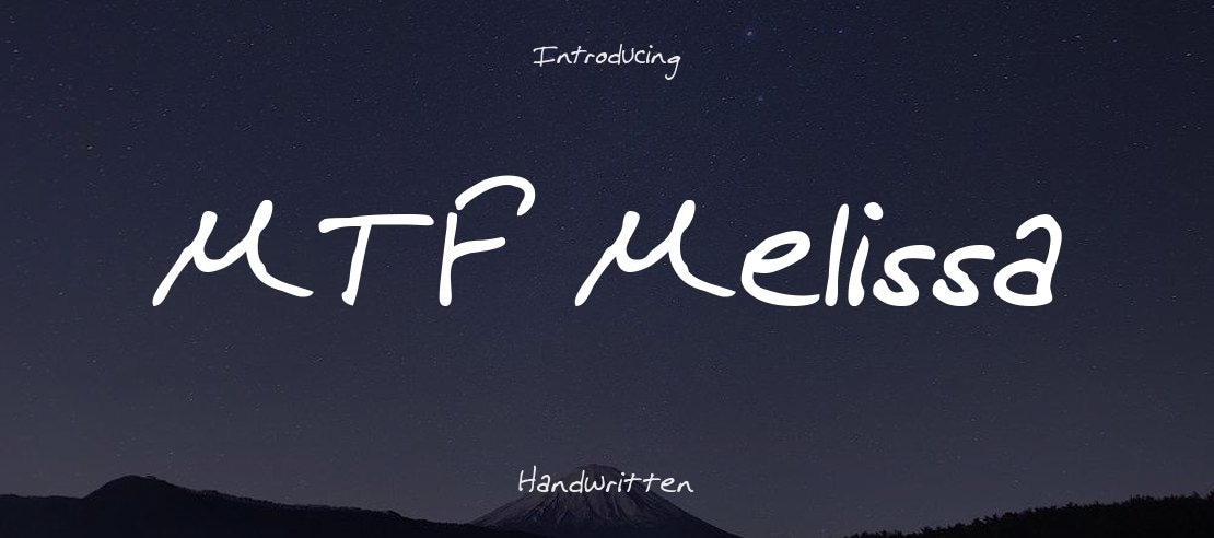 MTF Melissa Font