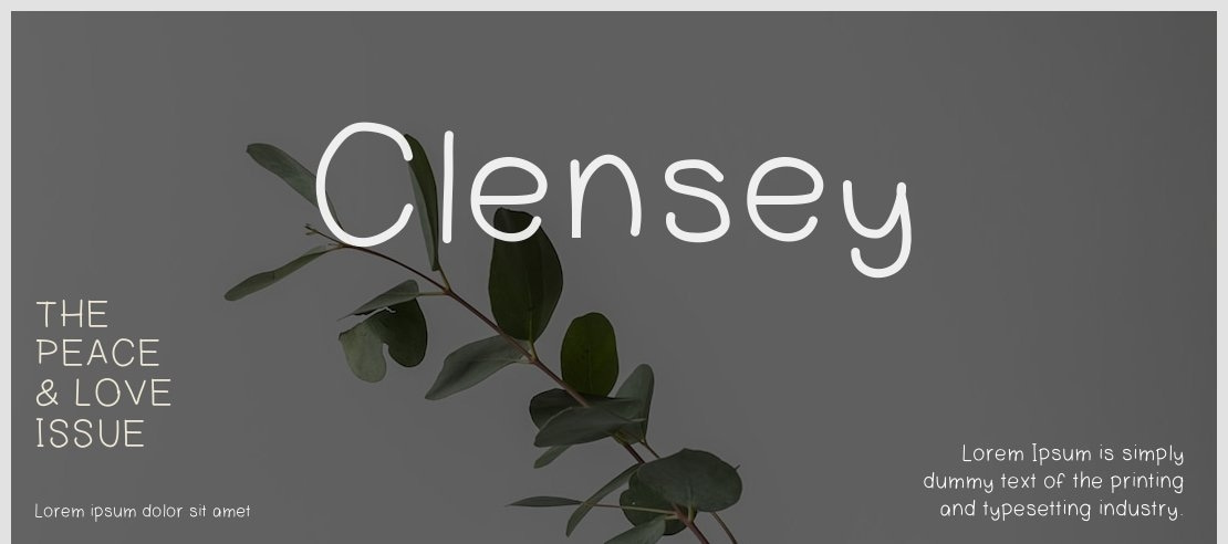 Clensey Font