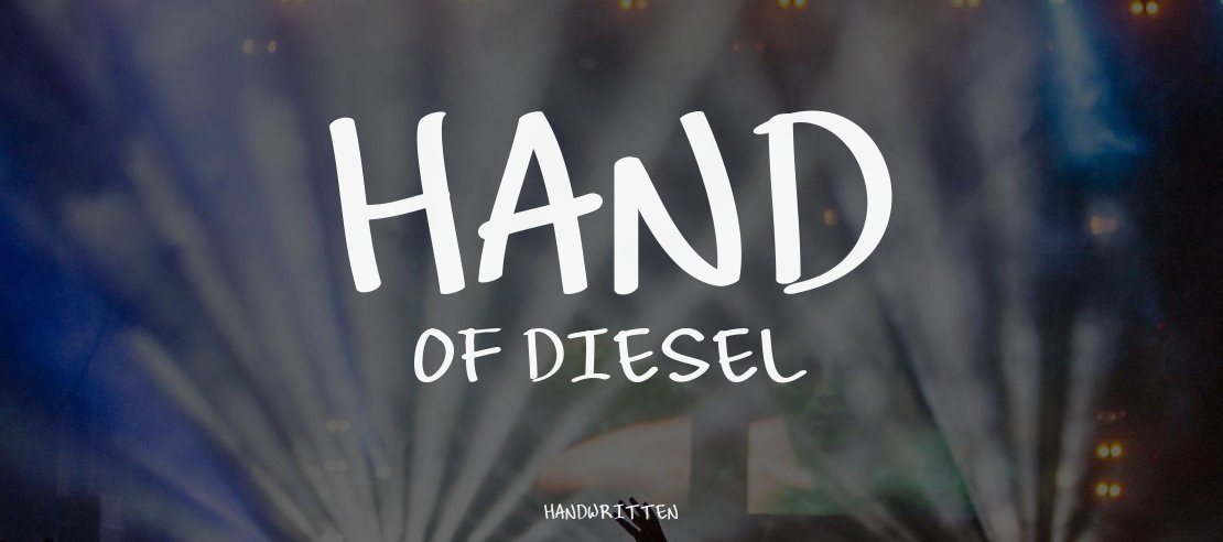 Hand of Diesel Font