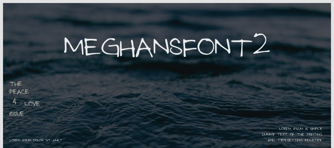 MeghansFont2 Font