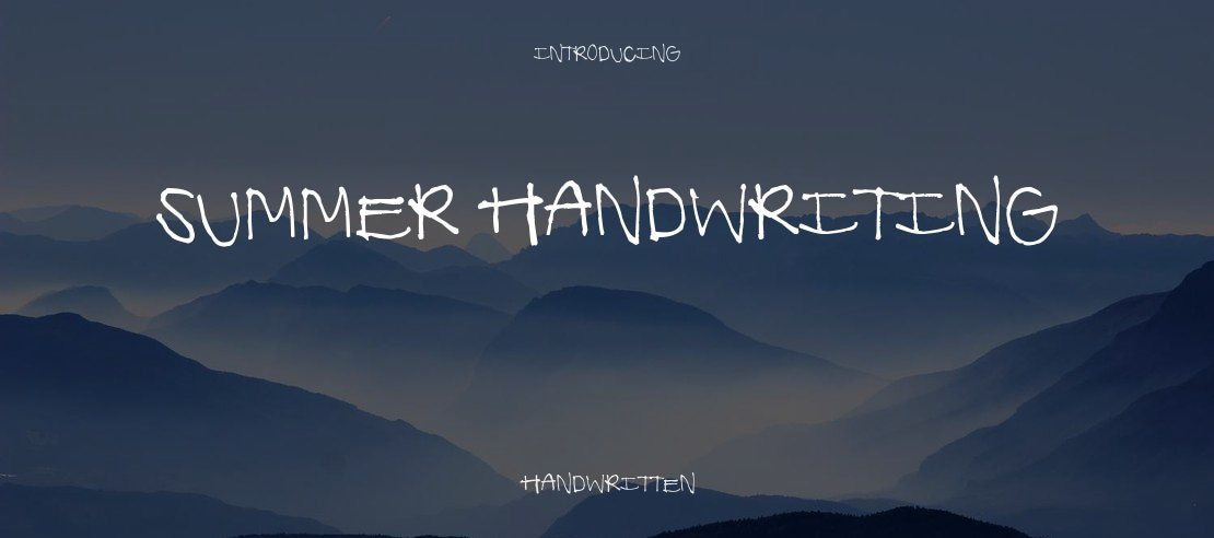 Summer Handwriting Font