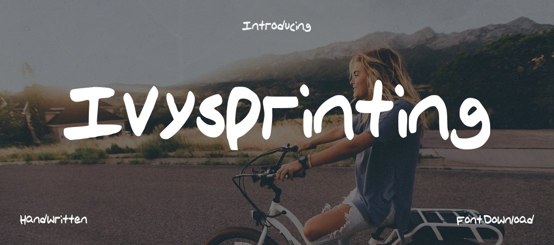 IvysPrinting Font