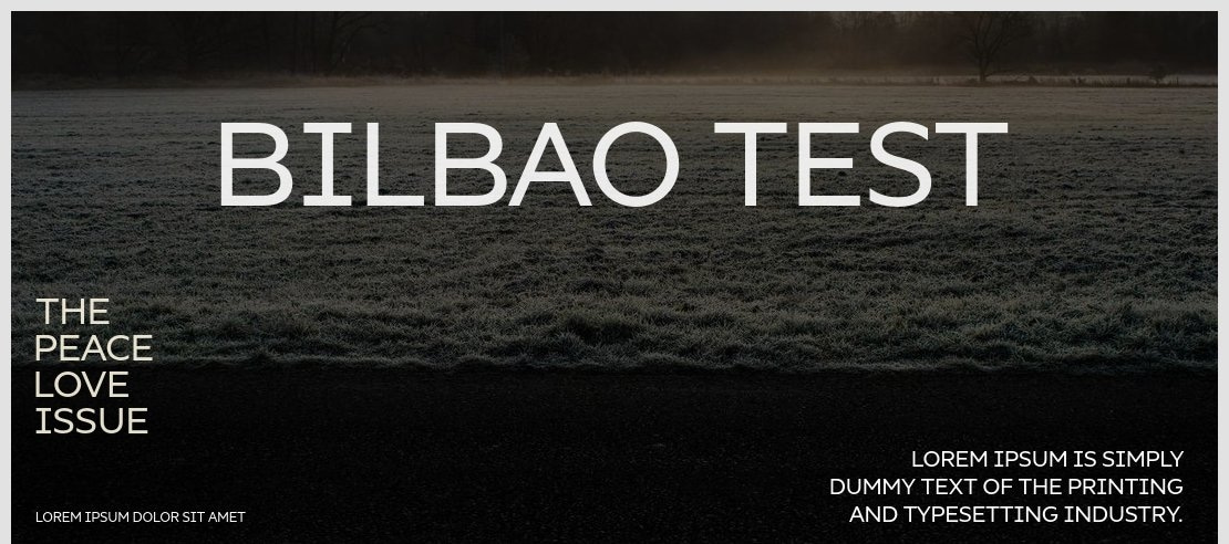 Bilbao Test Font Family