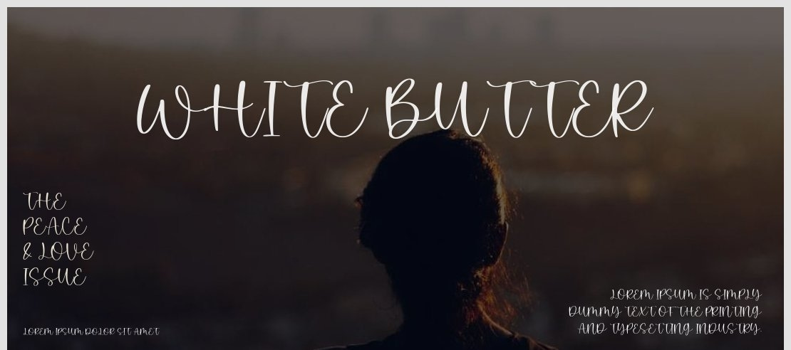 White Butter Font