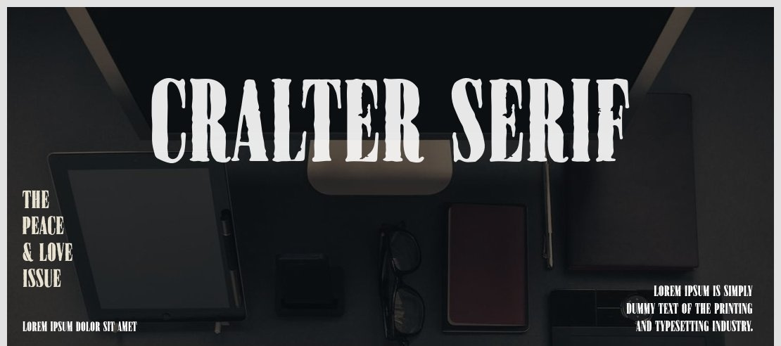 Cralter Serif Font