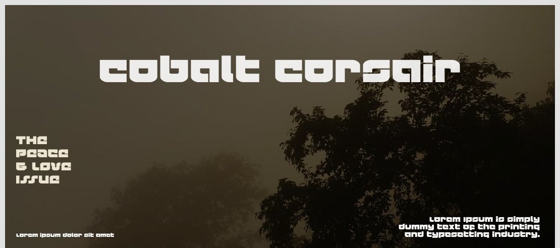 Cobalt Corsair Font Family