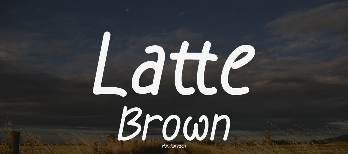 Latte Brown Font