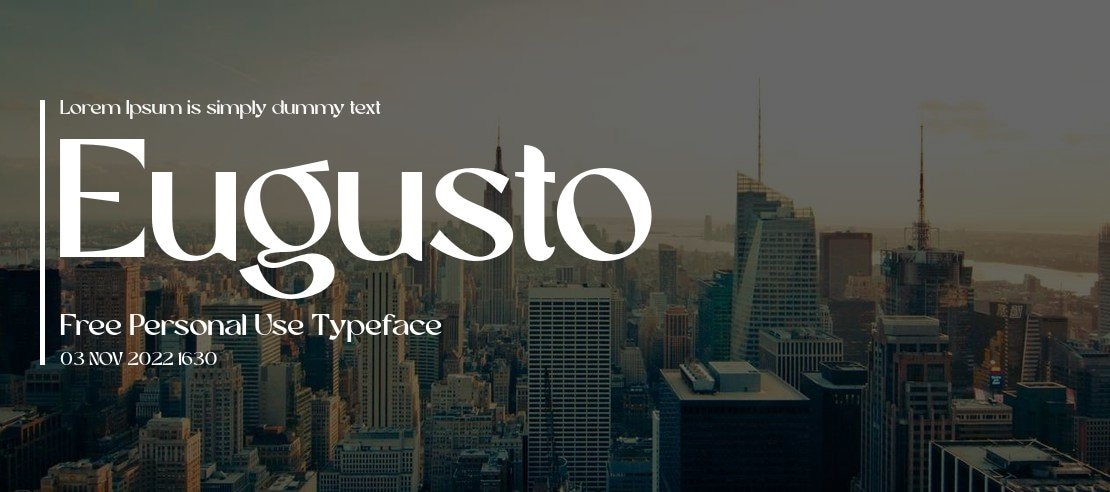 Eugusto Free Personal Use Font