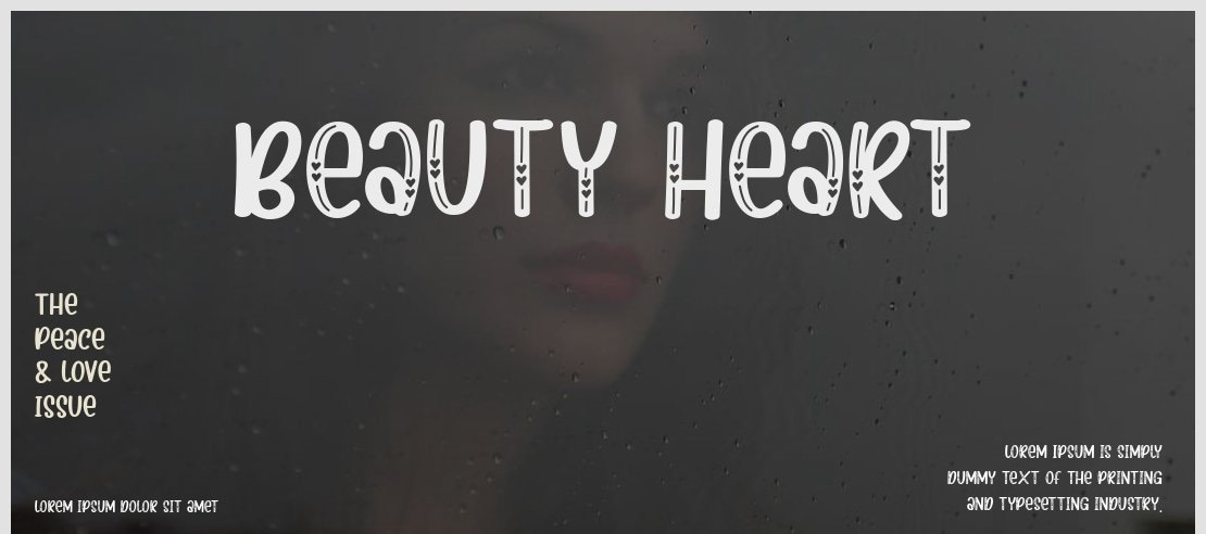 Beauty heart Font