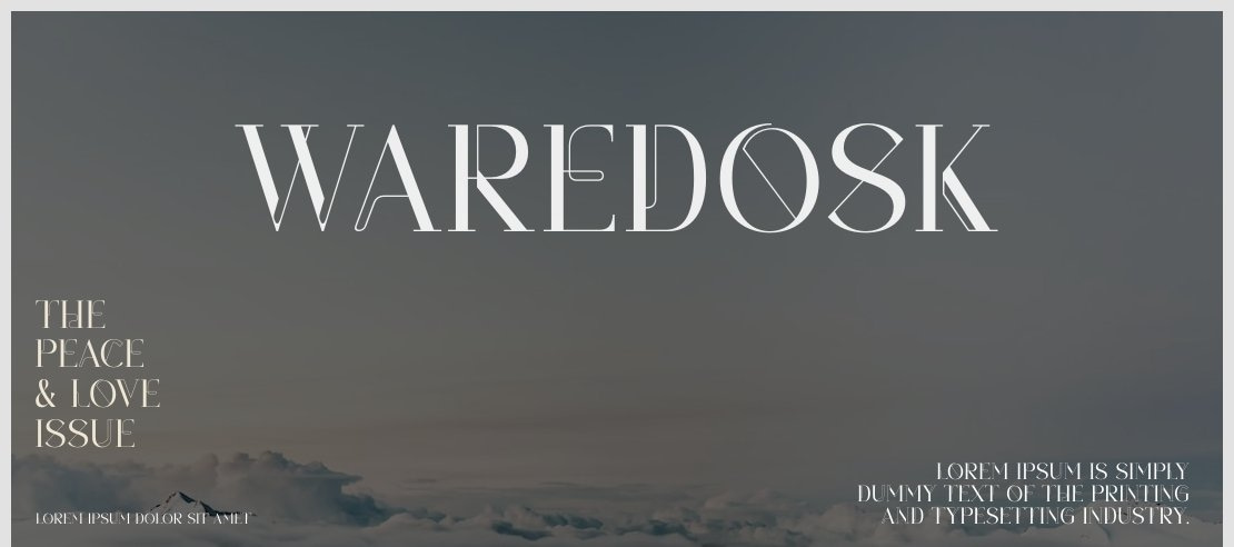 Waredosk Font