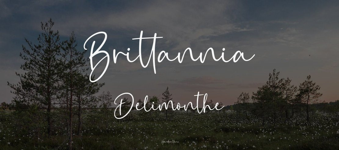 Brittannia Delimonthe Font