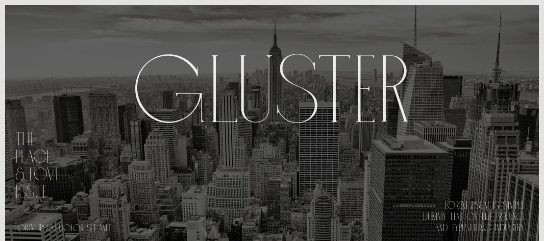 GLUSTER Font