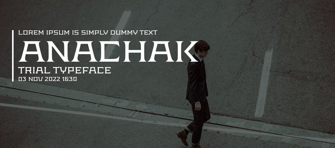 Anachak Trial Font