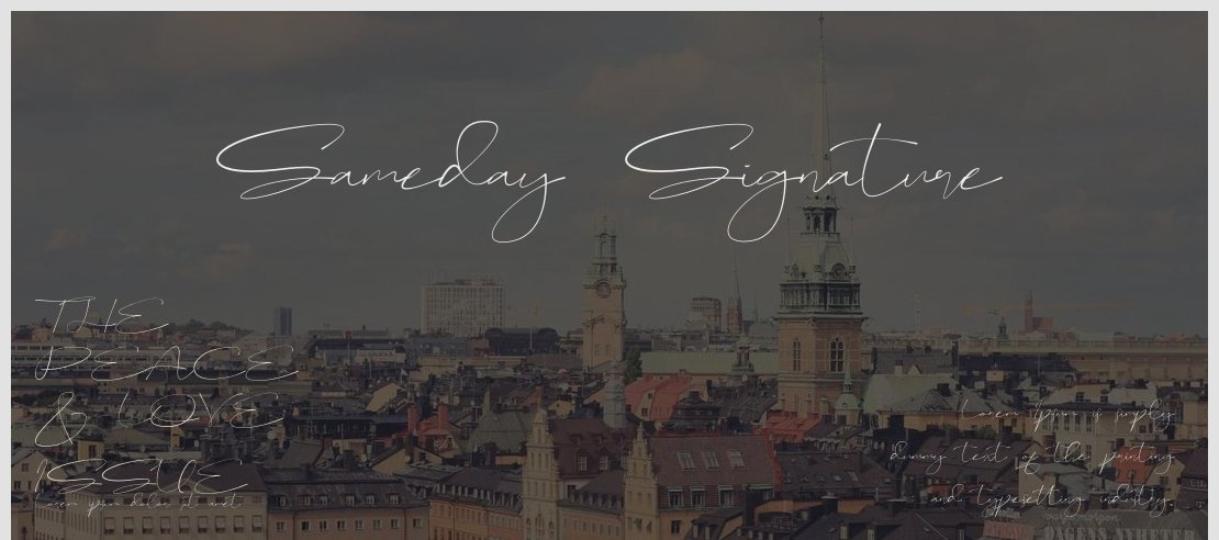 Sameday Signature Font