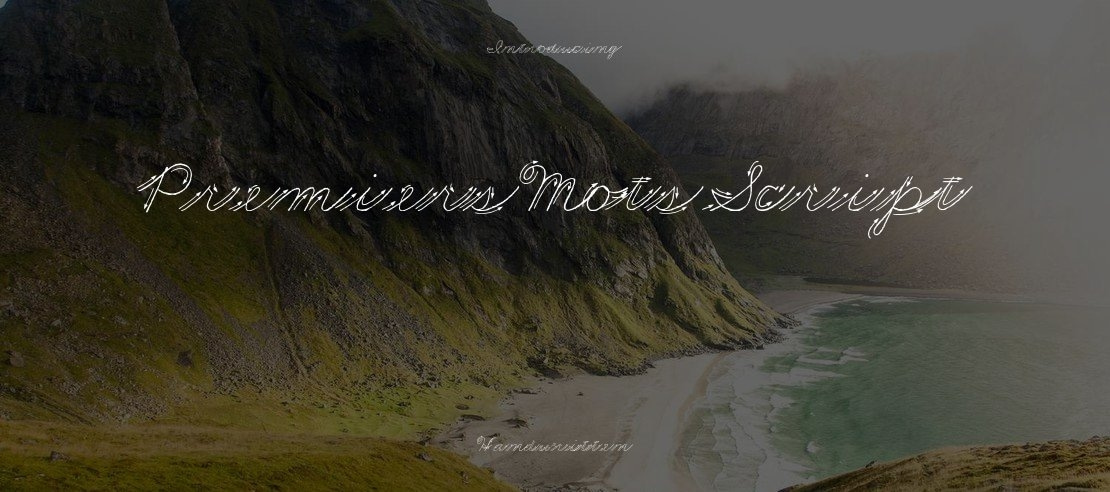 Premiers Mots Script Font