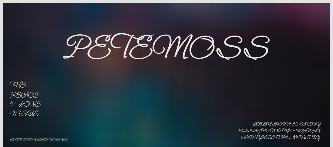 Petemoss Font