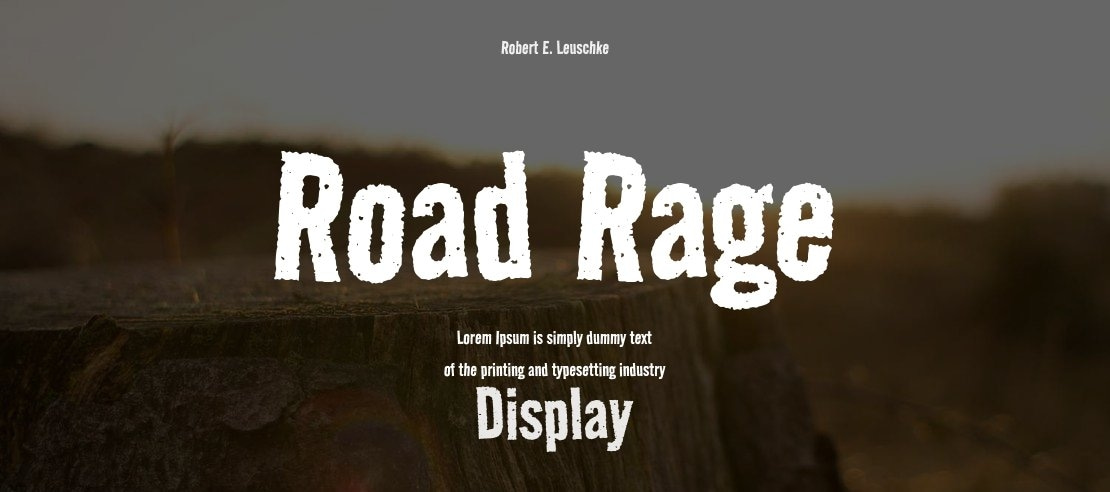 Road Rage Font