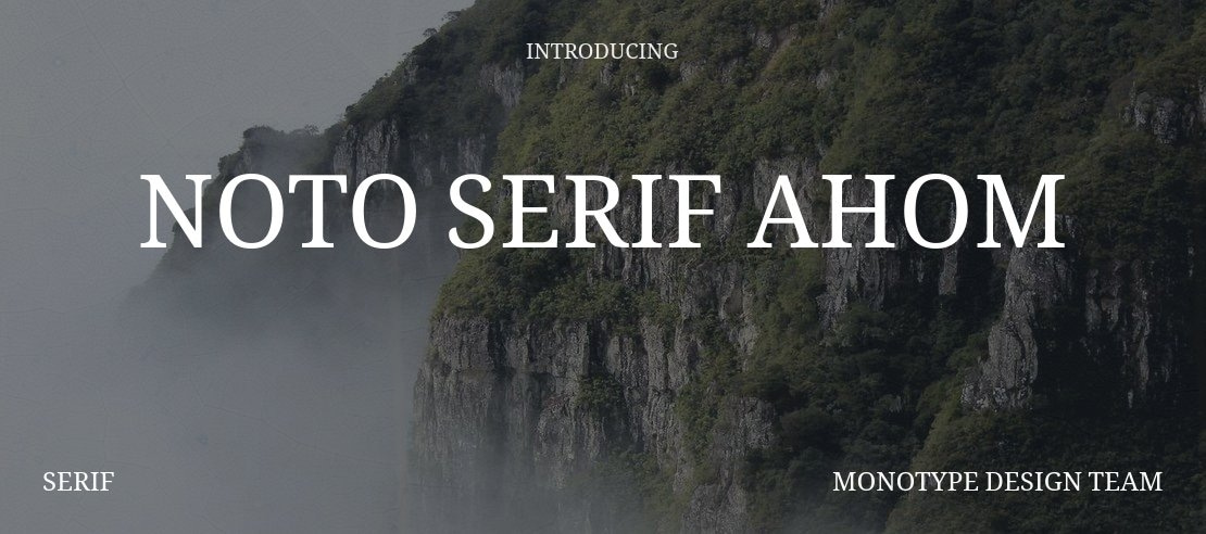 Noto Serif Ahom Font