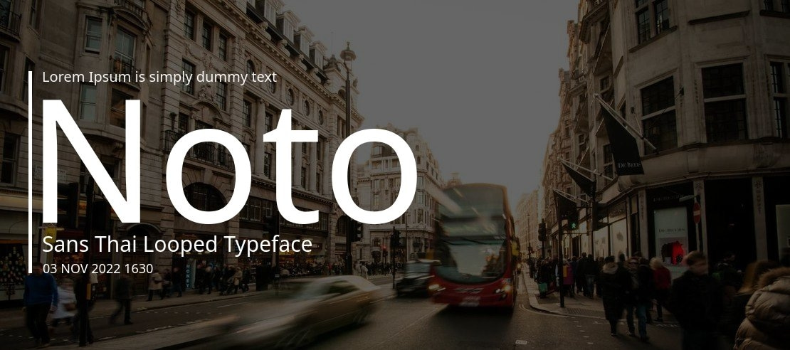 Noto Sans Thai Looped Font Family