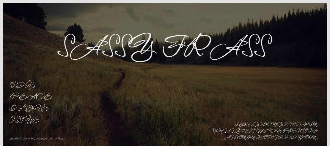 Sassy Frass Font