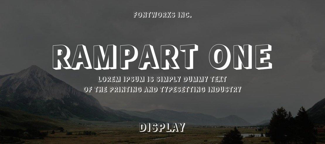 Rampart One Font