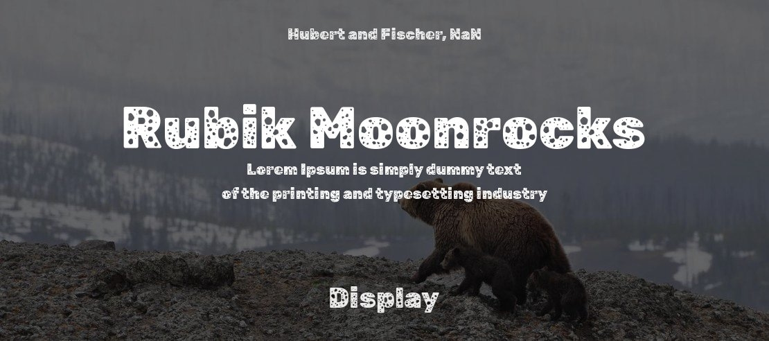 Rubik Moonrocks Font