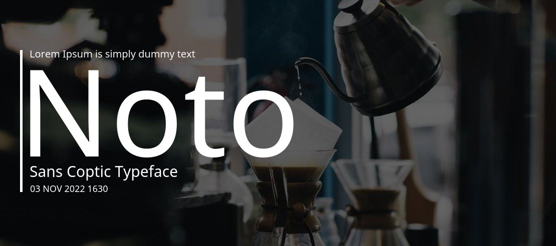 Noto Sans Coptic Font