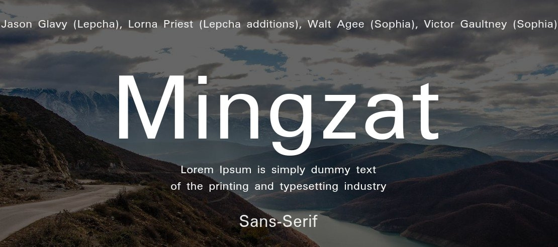 Mingzat Font