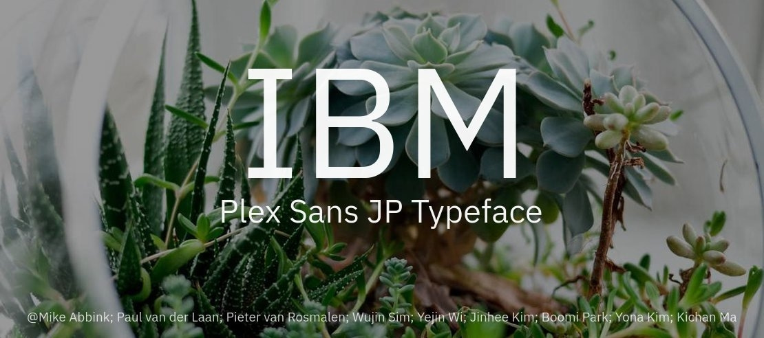 IBM Plex Sans JP Font Family