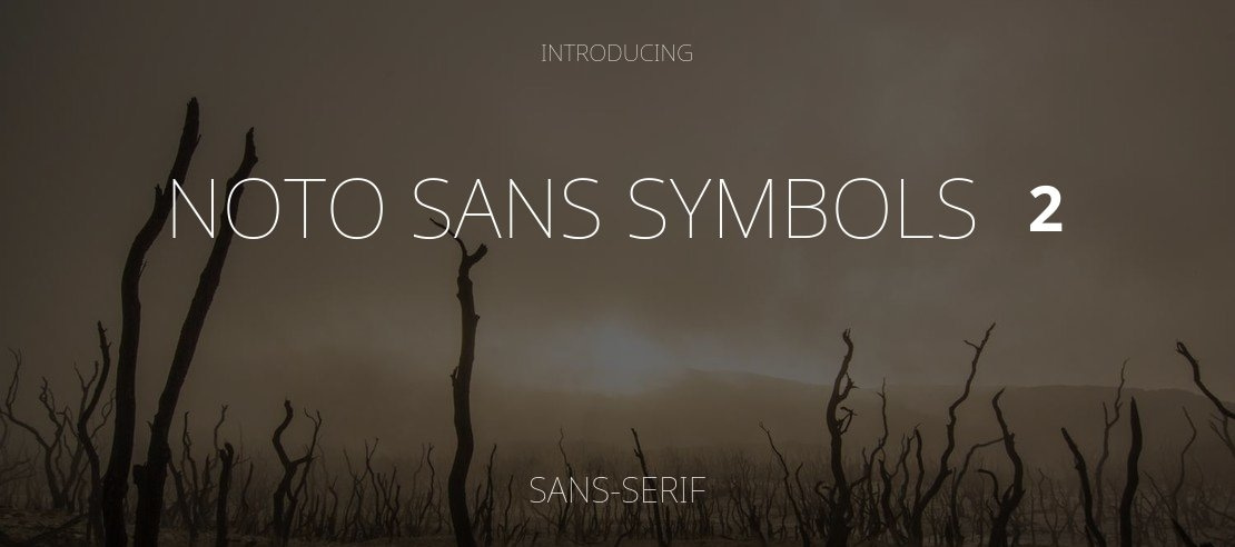 Noto Sans Symbols 2 Font