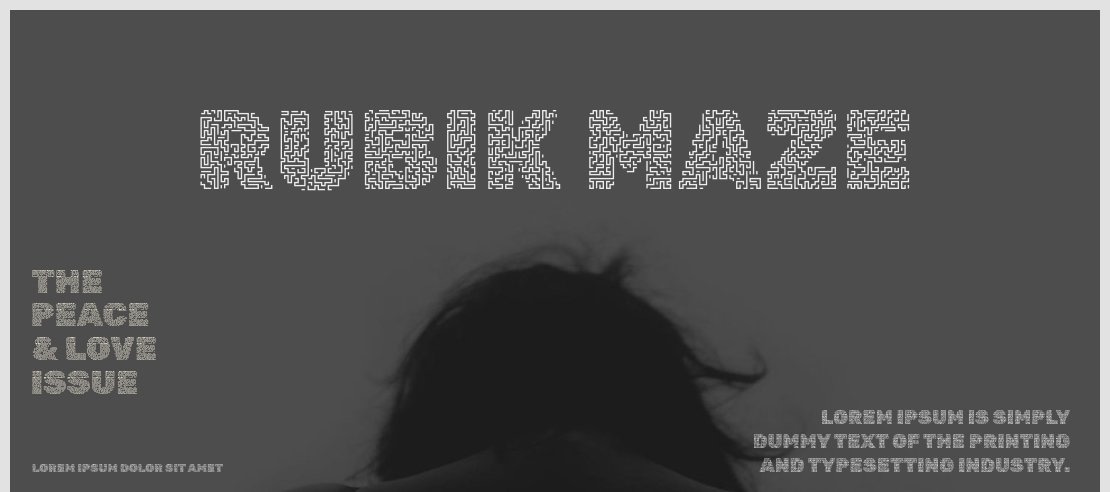 Rubik Maze Font