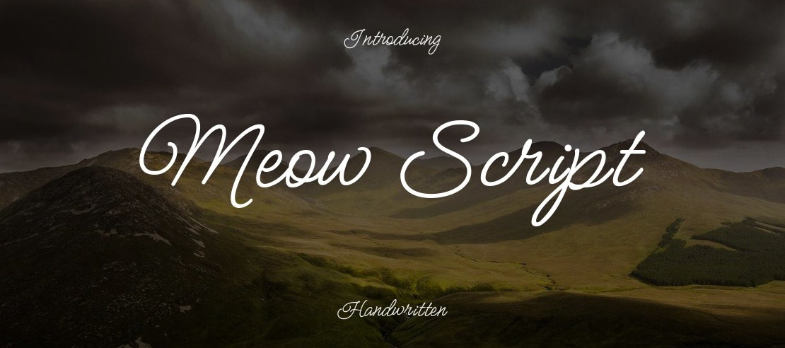 Meow Script Font