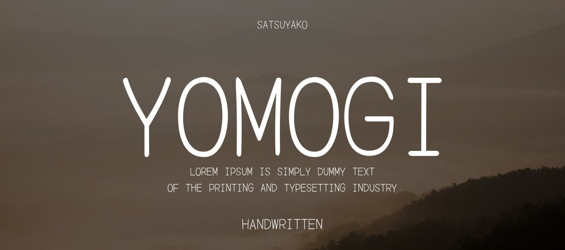 Yomogi Font