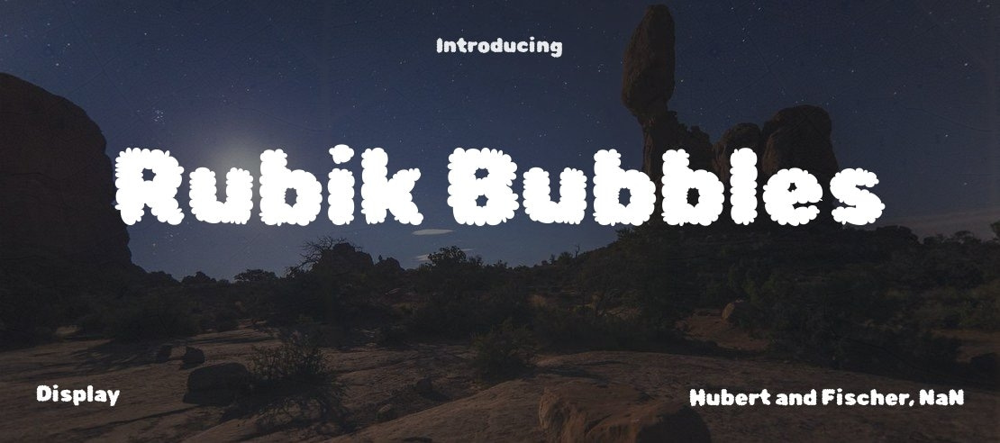 Rubik Bubbles Font