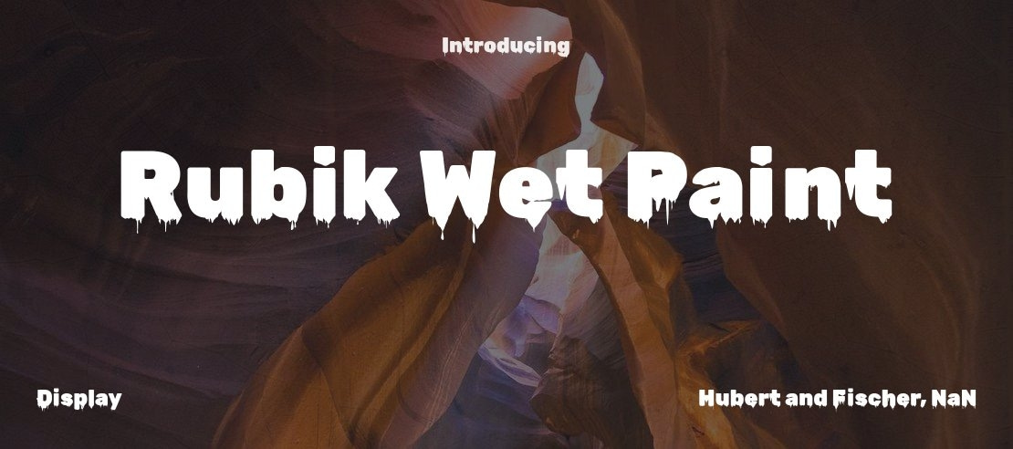 Rubik Wet Paint Font