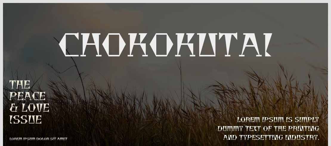 Chokokutai Font