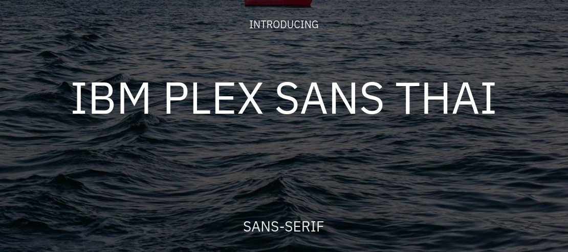 IBM Plex Sans Thai Font Family