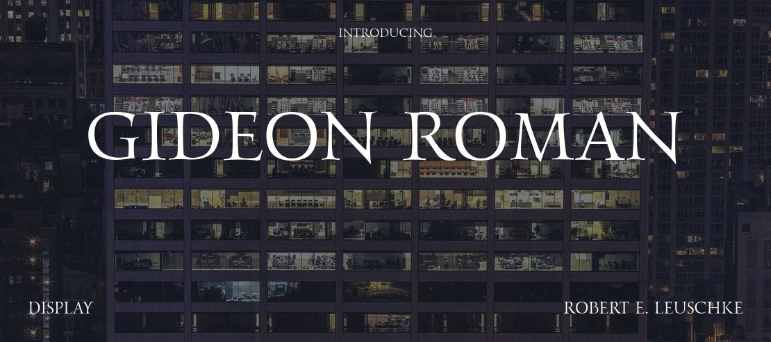 Gideon Roman Font