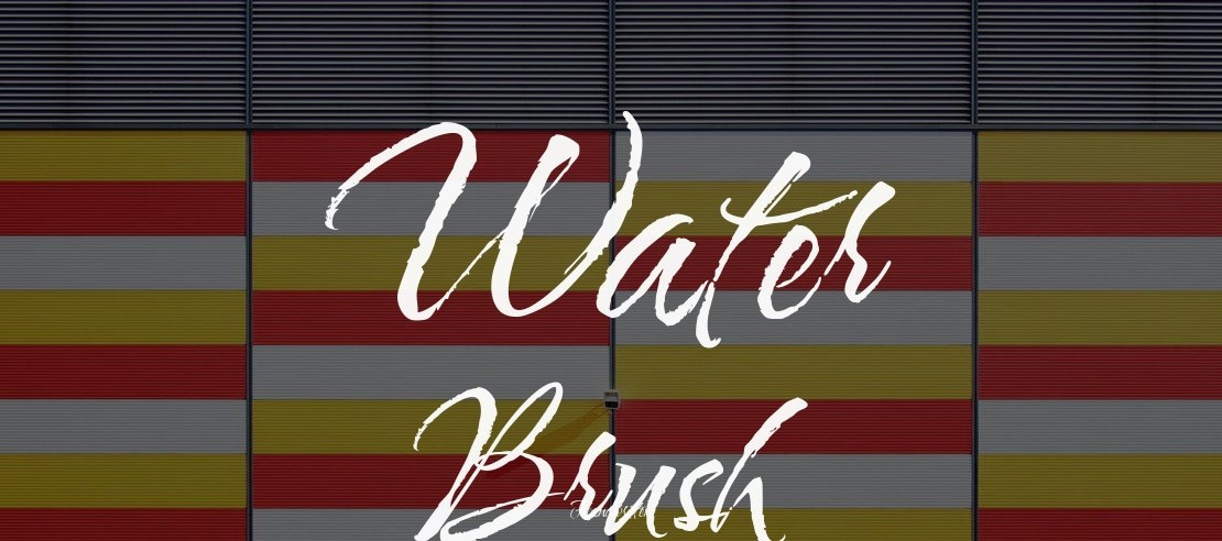 Water Brush Font