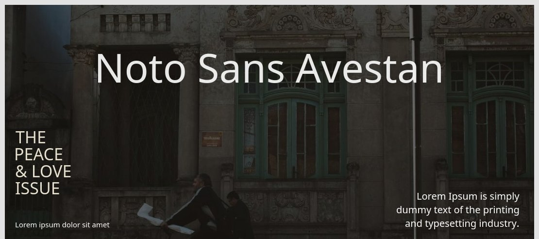 Noto Sans Avestan Font