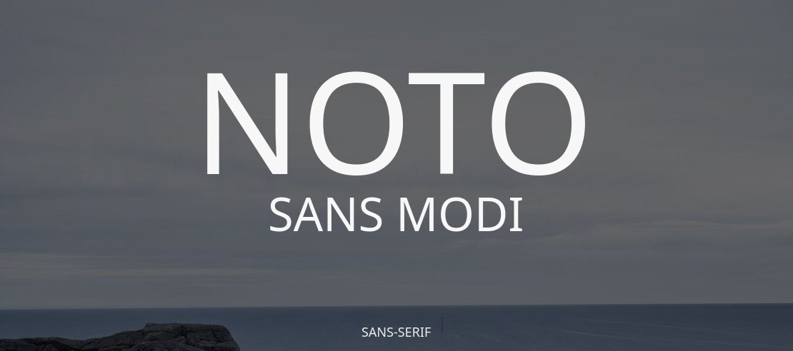 Noto Sans Modi Font