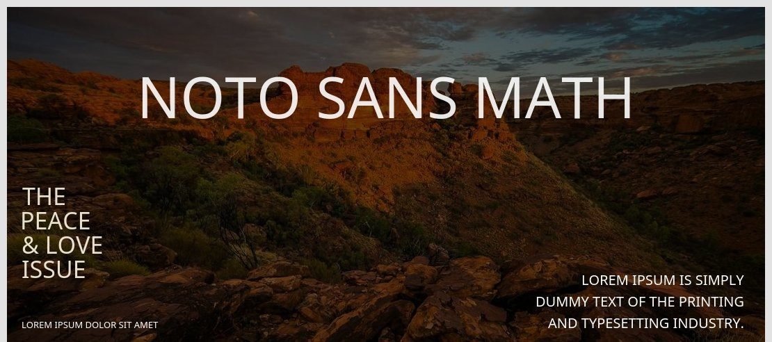 Noto Sans Math Font