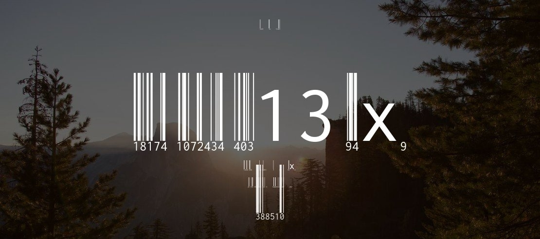 Libre Barcode EAN13 Text Font