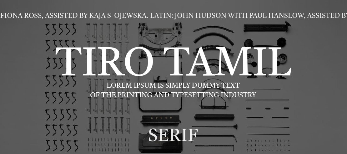 Tiro Tamil Font Family