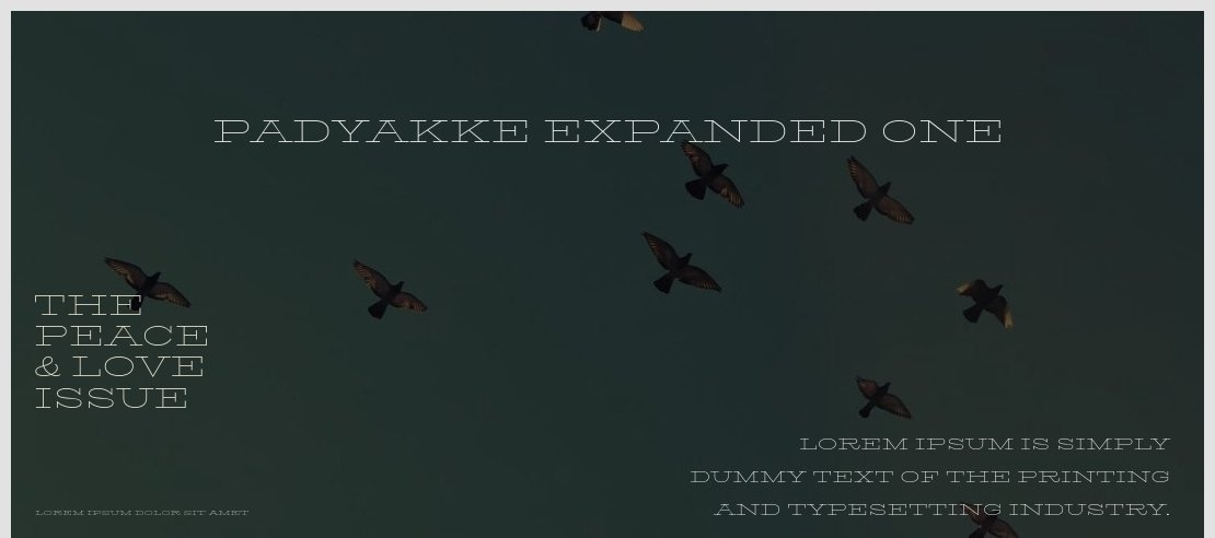 Padyakke Expanded One Font