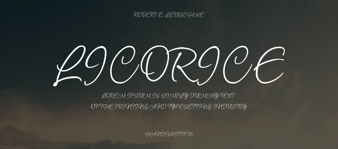 Licorice Font